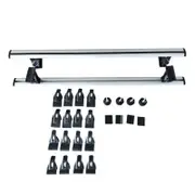 Elora Car Roof Rack Cross Bars Luggage Carrier Vehicle Adjustable 130cm Silver