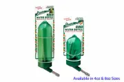 Oasis Bird Water Bottle Green w Mounting Bracket Cherry Red Drinking Tip 4 | 8oz