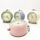 Vintage Alarm Clock Non Ticking Round Small Analog Bedroom Bedside Classic