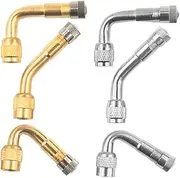 Mobestech Valve Stem Extender Set for Tires 6 Pcs Car Tire Valve Extension Rods Easy Maintenance for Dual Tires