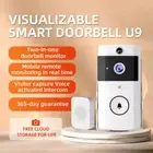 Wireless WiFi Smart Ring Doorbell Intercom Video Camera Door Bell Chime SecuriD9
