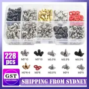 228PCS Computer PC Screws Kit Case Motherboard For CD-ROM Hard Disk Repair Tool