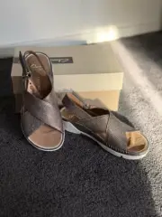 Ladies Shoes Sandals Clarks Tri Alexia Sandal New In Box Sz 36