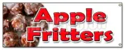 APPLE FRITTERS BANNER SIGN baker sweets pastries bakery apple cakes fried fruit