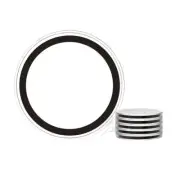 OnFireGuy 5pcs 40mm Black Ring 1oz American Silver Eagle Coin Capsule Holders