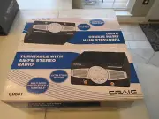 Craig Turntable with AM/FM Radio New in Box CD681