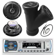 8" Wake Board LED Boat Speakers, 6.5" Speakers, Antenna ,Bluetooth USB Radio,