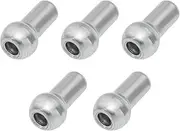 5PCS 11mm Ball End Cable Stopper 4.5mm Bore Zinc-Plated Steel Wire Compatible with 6mm Wire Rope Cable for Home Gym Machine Accessories
