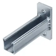 2 Pcs 6-3/8" Slot Up Bracket for 1-5/8" Strut Channel, Single Channel Post Base