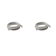 2x 8Ware 20m Cat6a UTP Snagless Ethernet Cable LAN RJ45 Network Connector Grey