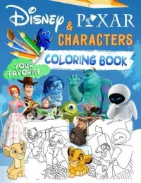 在飛比找博客來優惠-Pixar Characters Coloring Book