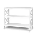 Artiss Console Table Entry Hallway Side Table Book Shelf Display Wooden 3-Tier