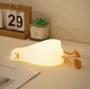 Cute Squishy Ducky Silicone Night Light USB Rechargeable Dimming Sleep Lamp