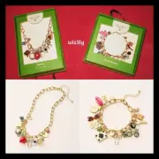 NWT Kate Spade New York x Target Mixed Novelty Chunky Necklace + Bracelet Set