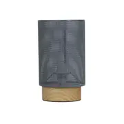Lenny Mesh Bedside Table Lamp In Grey