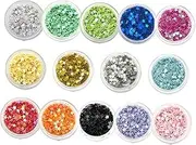 Gatuida 14 Boxes Star Sequin Nail Charms DIY Glitter Stars for Nail Art Creative Decorative Manicure Accessories Easy to Apply for Unique Designs for Parties Birthdays and Celebrations