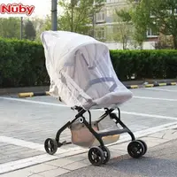 在飛比找樂天市場購物網優惠-美國nuby嬰兒推車蚊帳全罩式通用加大寶寶推車防蚊罩加密網紗