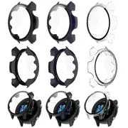 For Garmin Forerunner 955 Watch Tempered Film Screen Protector Protective Case