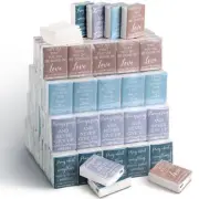 120 Pack Christian Travel Tissues 3 Ply Bulk Bible Verse Pocket Tissues Trave...