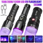 UV UltraViolet Blacklight Flashlight HighPower 365nm Lamp Torch Inspection Light