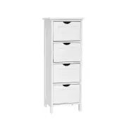 Arven 4-Drawer Multipurpose Bathroom Storage Cabinet Talboy - White