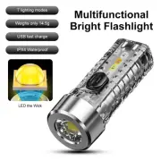 Portable Mini Flashlight LED Keychain Torch Bright Outdoor Capming Pocket Lamp