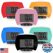 Copkim 6 Pcs Simple Pedometer for Walking Bulk LCD Step Counter with Calories