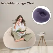 Inflatable Lounge Chair Foldable Portable Inflatable Lazy Sofa 80kg Load FaYHi