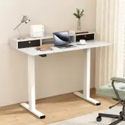 Artiss Electric Standing Desk with Storage Shelf Drawer Office Table 120CM