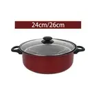 Nonstick Deep Fryer Pot with Cover Net Basket Cooking Pot Deep Frying Pan