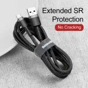 Phone Cable Baseus Cafule Cable Fast Charging USB to Type-C 2A 2M Gray Black
