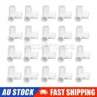 20x 3-Way PVC Fitting Pipe 20mm Socket Corner Connector Fittings 90° angle New
