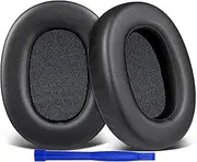 SOULWIT Protein Leather Replacement Earpads for Sony ULT WEAR/WH-ULT900N (WHULT900N) Over-Ear Noise Canceling Headphones, Ear Pads Cushions with Noise Isolation Foam - ULT WEAR PL Black