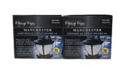 Classy Caps SL994 Manchester 4in X 4in Dark Bronze Outdoor Solar Post Caps 2-pk