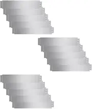 vidaXL Lawn Fence - Set of 15 Durable Galvanised Steel Panels, Each Measuring 100x20 cm - Easy to Shape