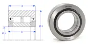 Enduro NUTR45100 Yoke cam follower track roller bearing INA SKF Torrington