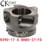 1× R390-17 0.8R80-27-F5 80mm CNC Indexable Face Milling Cutter,For R390170408