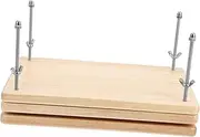 LIGHTAOTAO Wooden Book Press Tool for Binding Sturdy Book Binding Press with Even Pressure Distribution Portable Design for Bookbinding and Paper Pressing