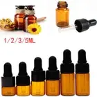 Refillable Portable Essential Oil Bottle Container Empty Dropper Perfume