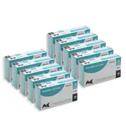 10 Pack Artist Choice Powder Free/Textured Medical/Food Grade Latex Gloves MED