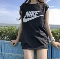 在飛比找Yahoo!奇摩拍賣優惠-NIKE耐克 耐吉女生背心 2022夏季新款無袖T恤 休閒運