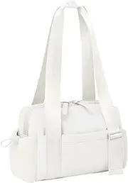 [cysiyu] Mini Gym Bag for Women Girls Small Gym Tote Bag with Wet Compartment Waterproof Travel Duffle Bag Cute Workout Sport Bag, Cream, Mini, Fashion