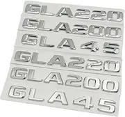 SCPCKZETZN 3D ABS Car Trunk Letters Sticker Fit for Mercedes Benz GLA35 GLA45 AMG GLA 200 220 250 260 X156 H247 Emblem Logo Badge Accessories(GLA200-2017-23)