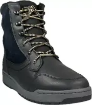 Timberland Men's Raystown Black Waterproof Leather Flat Heel Boots SZ 12, A1HRA