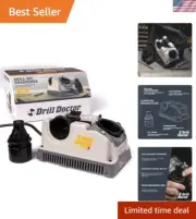Electric Drill Bit Sharpener, 3/32–3/4" High-Speed, Portable - Steel, Masonry...