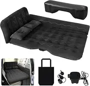 Failenfeivp SUV Air Mattress Car - Thickened & Inflatable car air Mattress Back seat for Sleeping Pad, Car Mattress Back Portable Integrated SUV Camping Bed with 2-in-1 Air Pump, Pillows & Carry Bag
