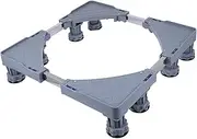 SOLUSTRE Laundry Dryer Base Stand Washer Fridge Stand with 8 Strong Feet Sturdy Stainless Steel for Appliances Lock Wheels