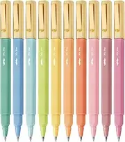 Mr. Pen- Aesthetic Pens, 10 Pack, Assorted Colors, Fast Dry, No Smear Bible No Bleed Through, 0.7mm Fine Point, Ballpoint for Note Taking