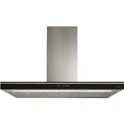 Falmec 90cm Luce Wall Canopy Rangehood - Black Glass