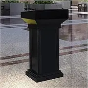 Podium Stand Wooden Podium for Lectern Presentation Church Classroom Floor Standing Portable Pulpit Desk Lecture Stand Podio with Heavy Base Office School